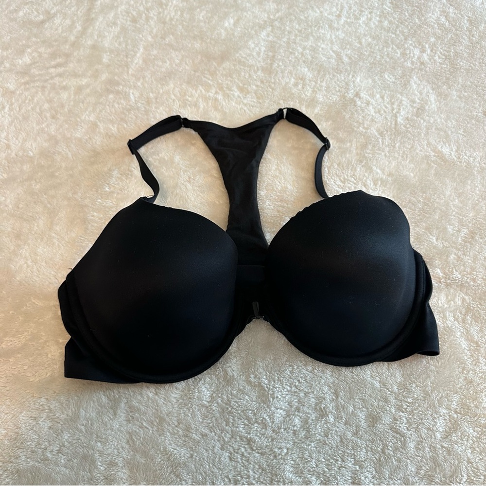 Victoria’s Secret Black Body By Victoria Lined Demi Racer Back Bra size 36D